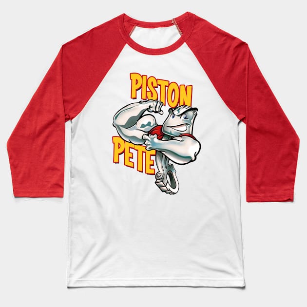 Vintage Piston Pete Baseball T-Shirt by KillerRabbit